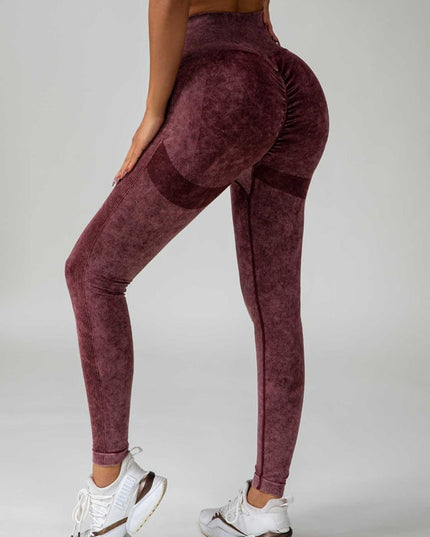 ZASUWA Female Denim Scrunch Bum High-rise Leggings