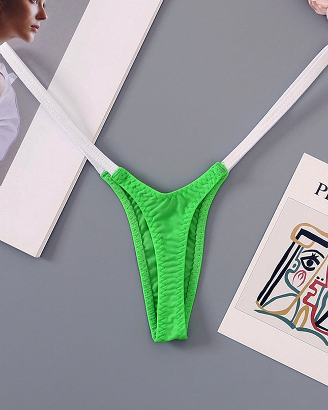 ZASUWA Female Contrast Color T-back Panties