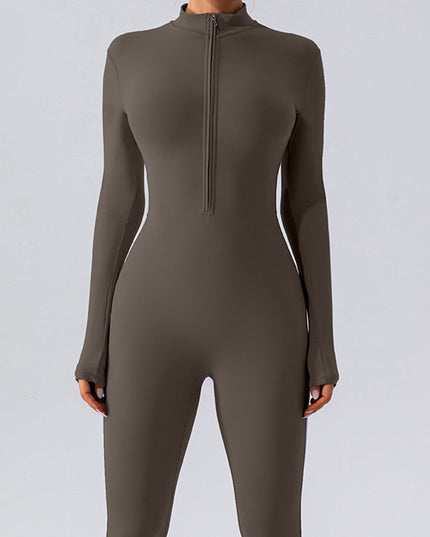 ZASUWA Female Zipper Hip-lift Jumpsuit