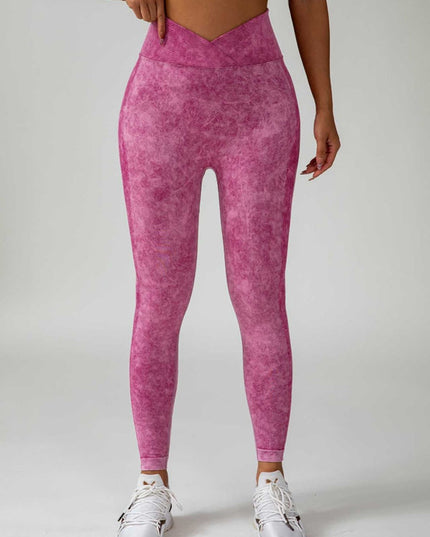 ZASUWA Female Denim Scrunch Bum High-rise Leggings