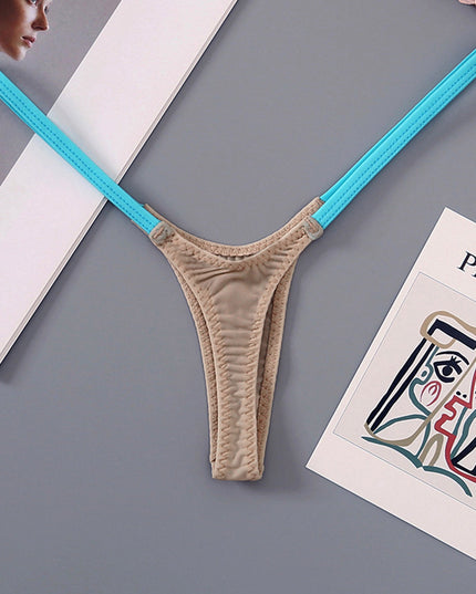 ZASUWA Female Contrast Color T-back Panties