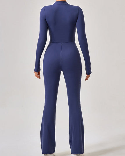 ZASUWA Female Zipper Flare Jumpsuit