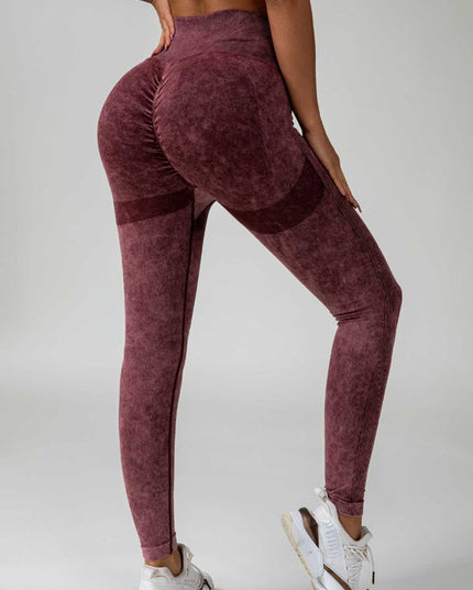 ZASUWA Female Denim Scrunch Bum High-rise Leggings