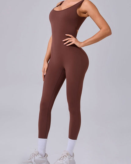ZASUWA Female Cutout Backless Jumpsuit