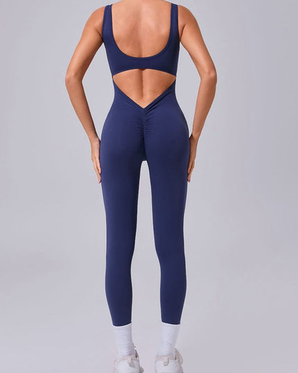 ZASUWA Female Cutout Backless Jumpsuit