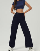 Navy / S / Pants+Short Sleeves