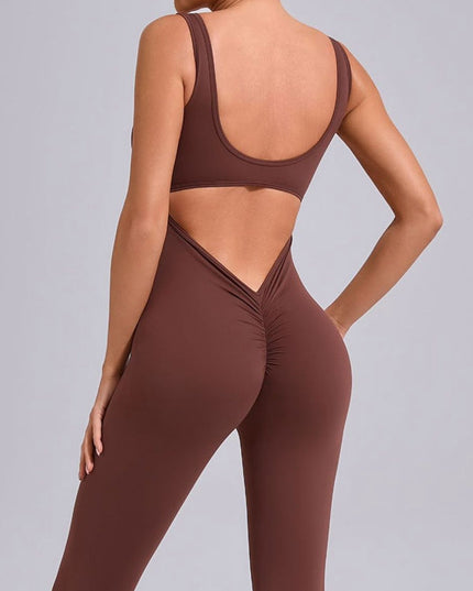 ZASUWA Female Cutout Backless Jumpsuit