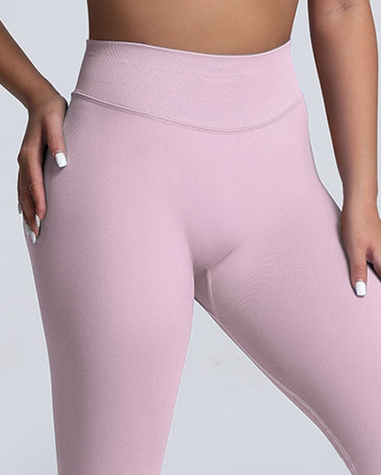 ZASUWA Female Seamless Quick Dry Scrunch Bum High-waisted Booty Leggings