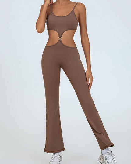 ZASUWA Female Flare Cutout Jumpsuit