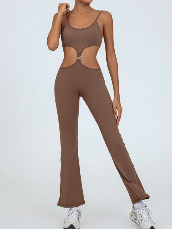 ZASUWA Female Flare Cutout Jumpsuit
