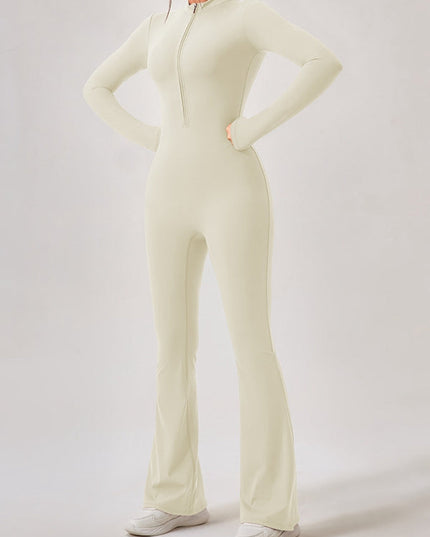 ZASUWA Female Zipper Flare Jumpsuit