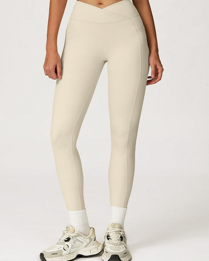 ZASUWA Female V shape-waist Pocket Leggings