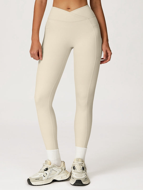 ZASUWA Female V shape-waist Pocket Leggings