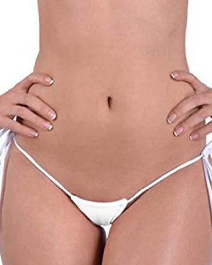 ZASUWA Female Contrast Color Lace-up T-back Panties