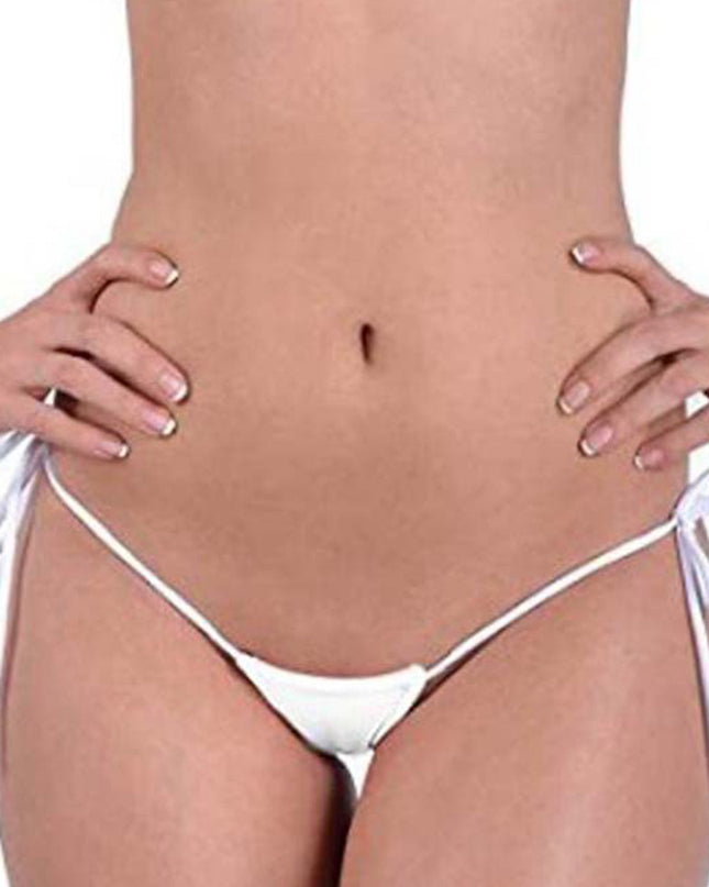 ZASUWA Female Contrast Color Lace-up T-back Panties