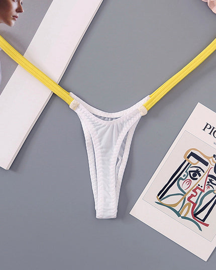 ZASUWA Female Contrast Color T-back Panties