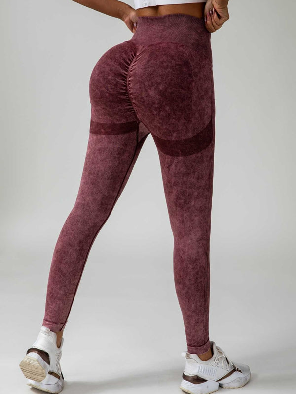 ZASUWA Female Denim Scrunch Bum High-rise Leggings