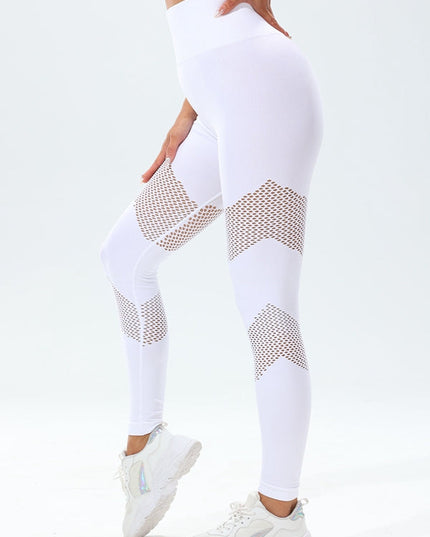 ZASUWA Female Fishnet Quick Dry Tight Yoga Leggings