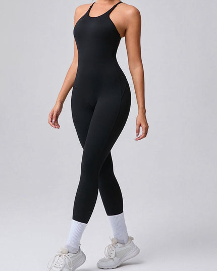 ZASUWA Female Cross Back Adjustable Strap Jumpsuit