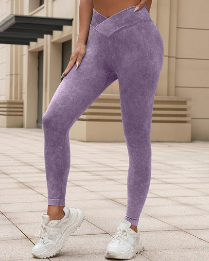 ZASUWA Female Denim Scrunch Bum High-rise Leggings