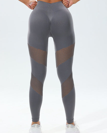 ZASUWA Female Fishnet Quick Dry Tight Yoga Leggings