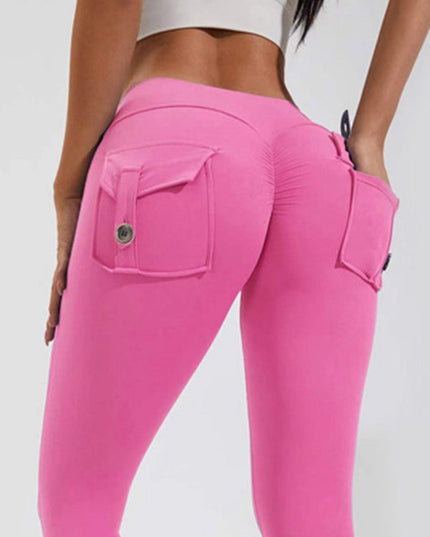 ZASUWA Female Pocket Scrunch Bum Cargo Leggings