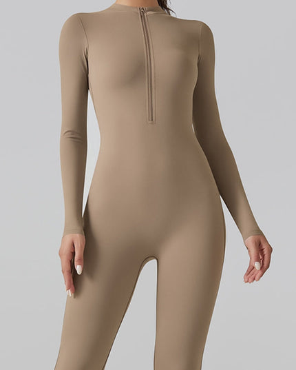 ZASUWA Female Zipper Hip-lift Jumpsuit