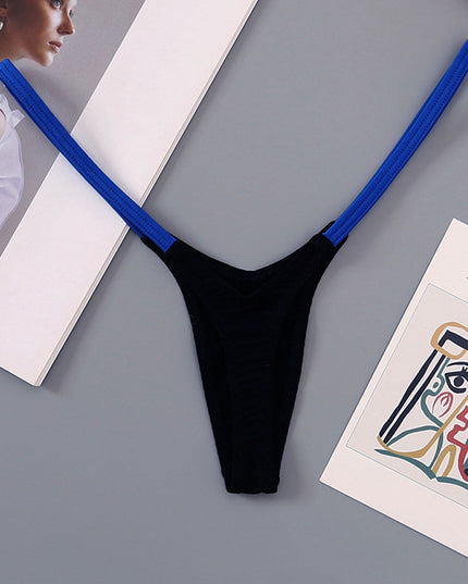 ZASUWA Female Contrast Color T-back Panties