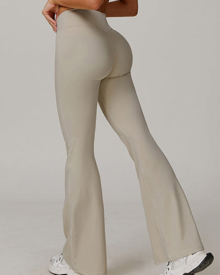 ZASUWA Female Sexy V-shape Waist Flare Leggings