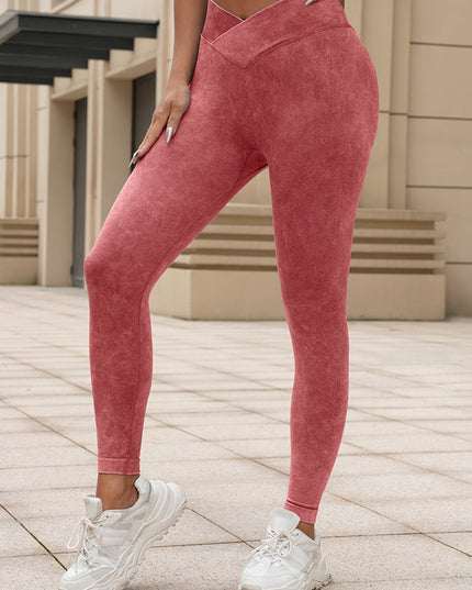 ZASUWA Female Denim Scrunch Bum High-rise Leggings