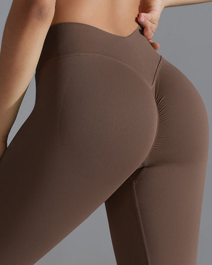 ZASUWA Female Seamless Scrunch Bum Yoga Leggings