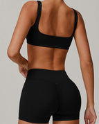 Black / S / Shorts+Bras