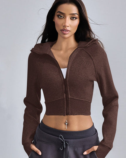 ZASUWA Female Pocket Zipper Hoodie