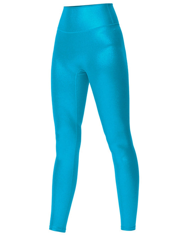 ZASUWA Female Glossy Faux Leather Hip-lift Leggings
