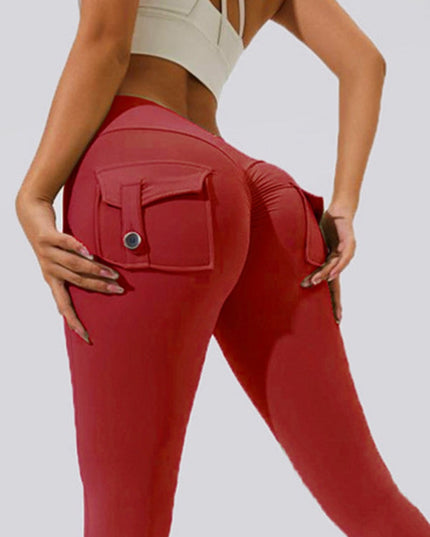 ZASUWA Female Pocket Scrunch Bum Cargo Leggings