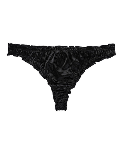 ZASUWA Female Velvet Bow-knot T-back Panties