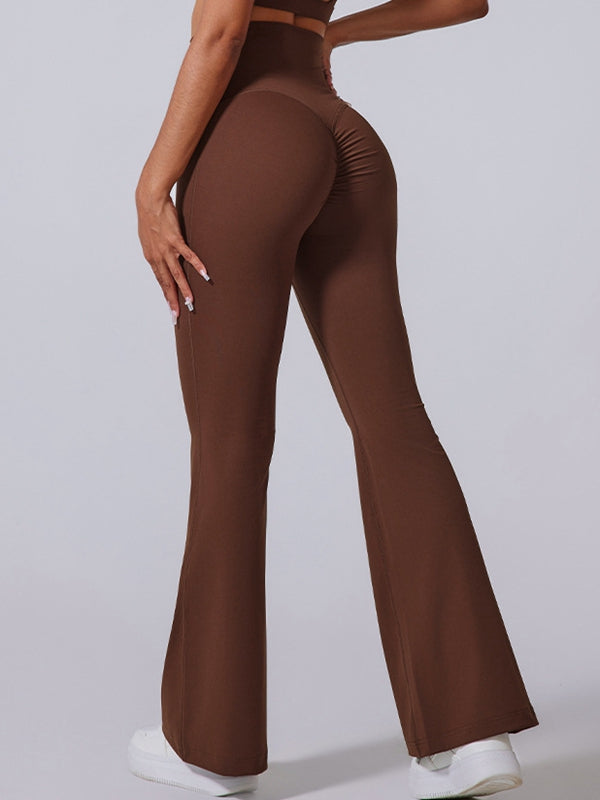 ZASUWA Female Super High-rise Scrunch Bum Flare Leggings
