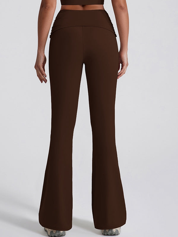 ZASUWA Female Twist Flare Hip-lift Leggings