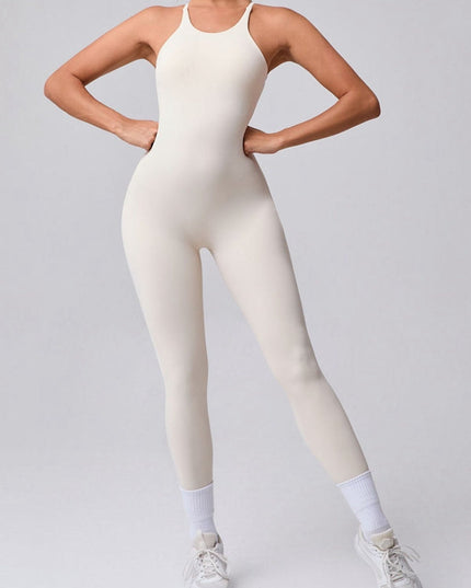 ZASUWA Female Cross Back Adjustable Strap Jumpsuit