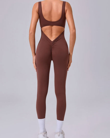 ZASUWA Female Cutout Backless Jumpsuit