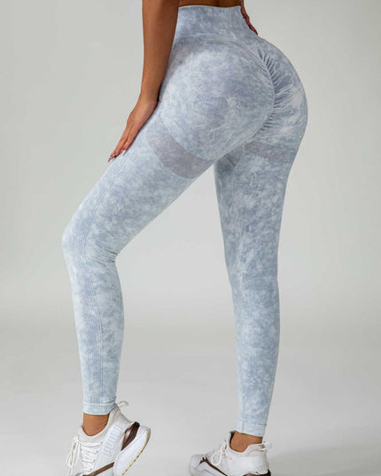 ZASUWA Female Denim Scrunch Bum High-rise Leggings