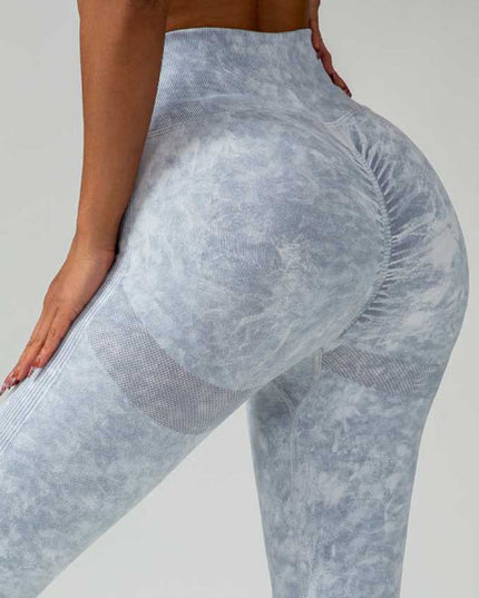 ZASUWA Female Denim Scrunch Bum High-rise Leggings