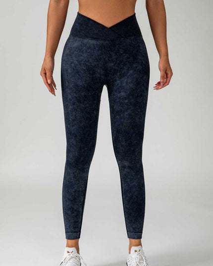ZASUWA Female Denim Scrunch Bum High-rise Leggings