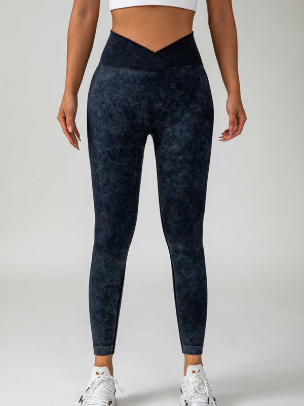 ZASUWA Female Denim Scrunch Bum High-rise Leggings