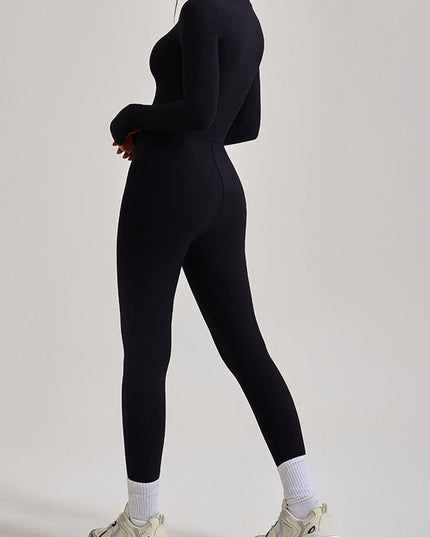 ZASUWA Female Zipper Ribbed Jumpsuit