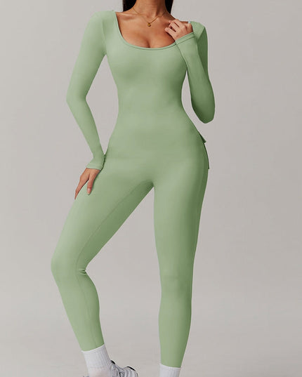 ZASUWA Female Sexy Cutout Pocket Booty Cargo Jumpsuit