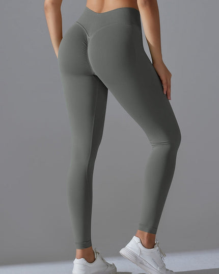 ZASUWA Female Seamless Scrunch Bum Yoga Leggings