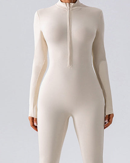 ZASUWA Female Zipper Hip-lift Jumpsuit