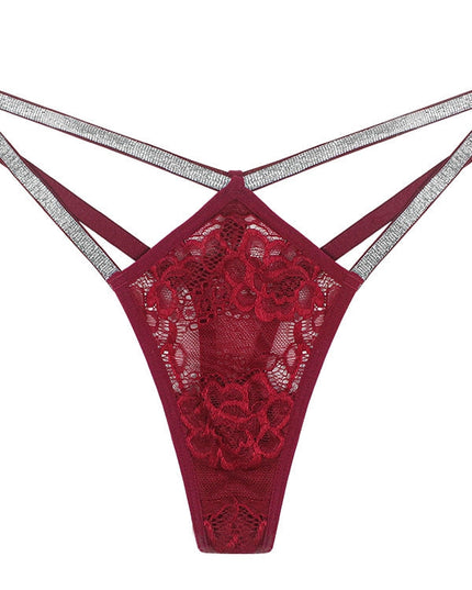 ZASUWA Female Diamond Lace Hollow Out Panties