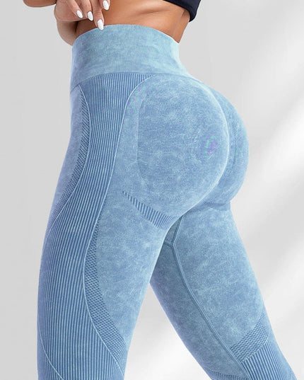 ZASUWA Female Denim Scrunch Bum Hip-lift Leggings